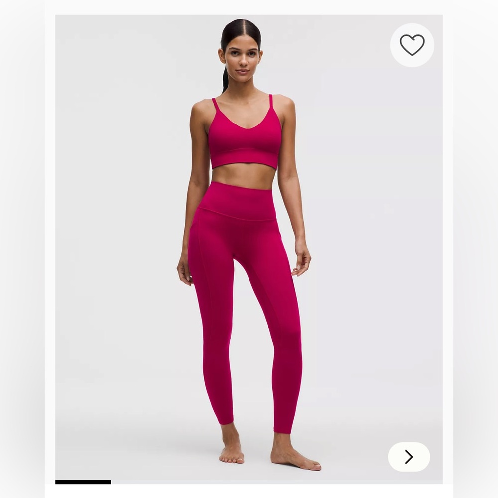 NWT Lululemon Align High Rise 28” with pockets Leggings size 8 Berry Rumble